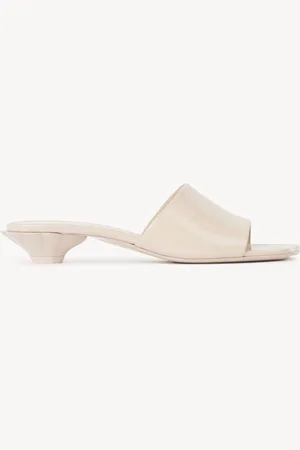 Chloé Mules Flower Rosa
