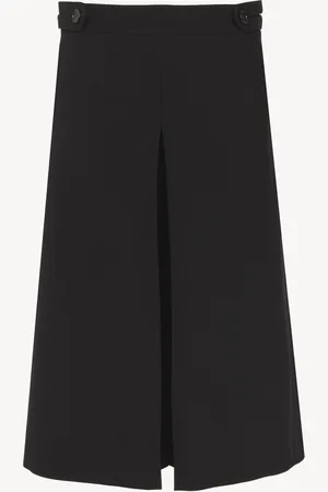 Chloé Pantalones culotte de sastre de crepé de lana