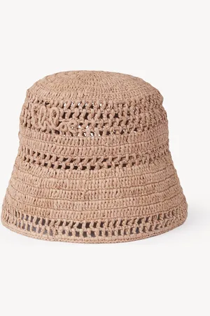 Chloé Gorro de pescador Chloé Sunset de rafia Rosa