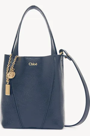 Chloé Bolso tote pequeño Chloé Spin de cuero granulado