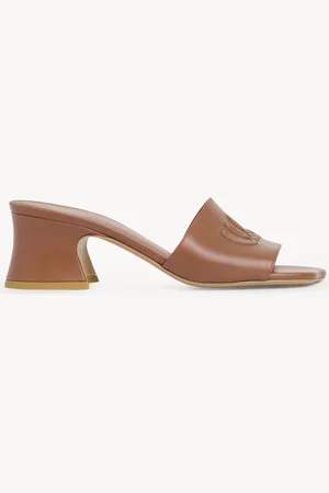 Chloé Mules con tacón Chloé Soleil Marrón