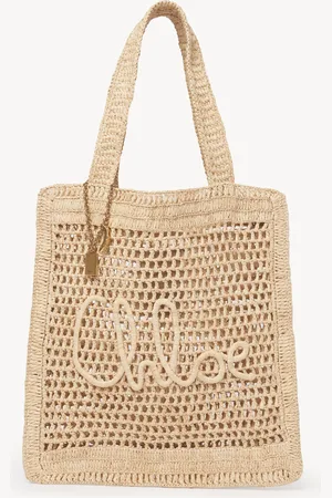 Chloé Bolso tote Summer Banana de rafia