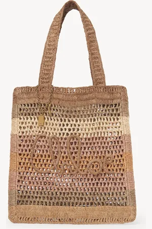 Chloé Bolso tote Summer Banana de rafia