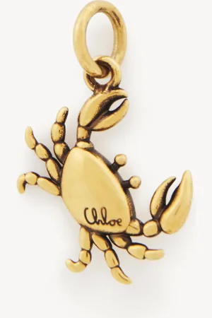 Chloé Charm Crab Alphabet de latón