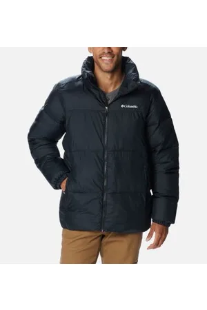 Columbia Plumas Titan Ridge Down Hooded Negro Hombre