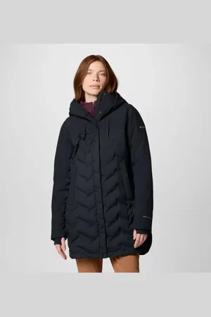 Columbia Chaqueta impermeable de plumón y largo medio con capucha Mountain Croo III