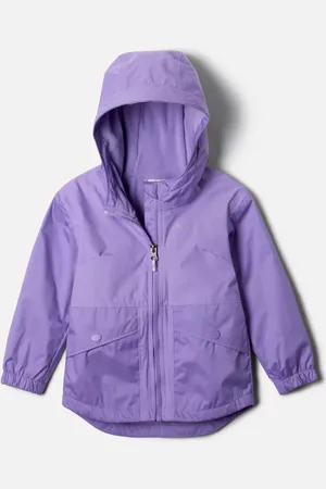 Columbia Chaqueta impermeable con forro polar Rainy Trails III pequeñas