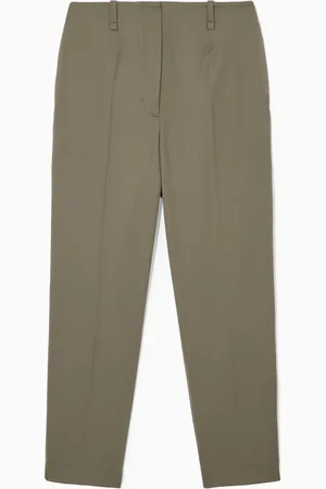 COS HIGH-WAISTED WOOL-BLEND TROUSERS
