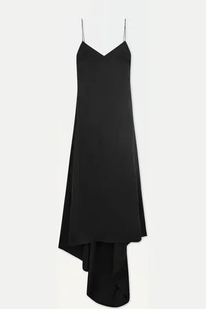 COS THE V-NECK LINEN MAXI DRESS