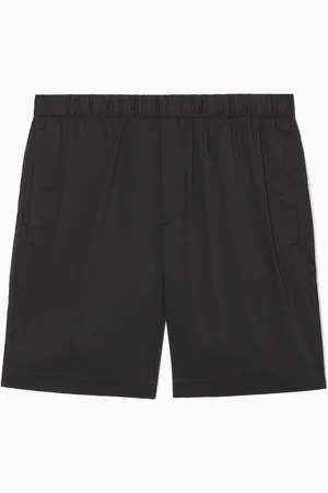 COS ELASTICATED COTTON-BLEND SHORTS