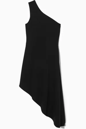 COS ASYMMETRIC ONE-SHOULDER MIDI DRESS