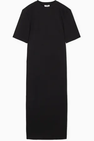 COS POWER-SHOULDER T-SHIRT DRESS