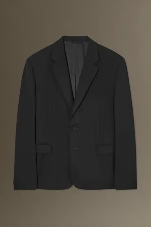 COS TAILORED WOOL-FLANNEL BLAZER