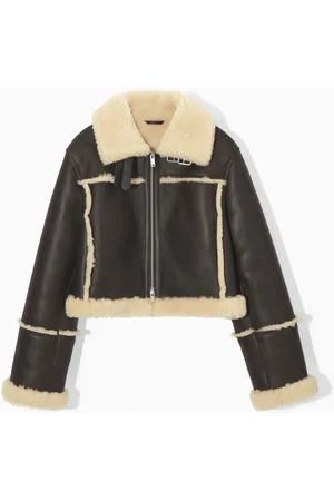 COS CROPPED SHEARLING JACKET