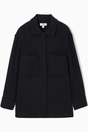 COS PATCH-POCKET WOOL OVERSHIRT