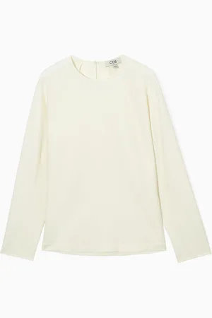 COS SCULPTED WOOL-BLEND TOP