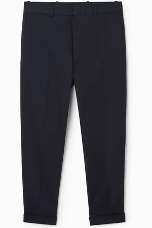 COS TURN-UP TAPERED TWILL TROUSERS