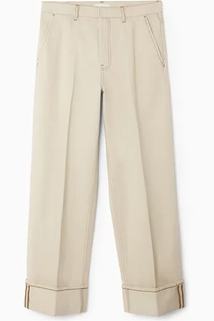 COS TURN-UP DENIM TROUSERS
