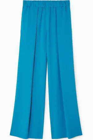 COS PLEATED ELASTICATED WIDE-LEG TROUSERS
