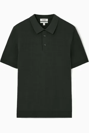COS SLIM KNITTED SILK POLO SHIRT