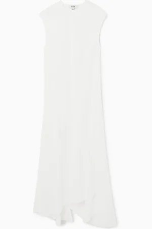 COS DRAPED ASYMMETRIC MAXI DRESS