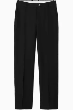 COS REGULAR LINEN-BLEND WIDE-LEG TROUSERS
