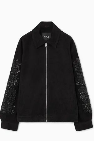 COS SEQUINNED SUEDE JACKET