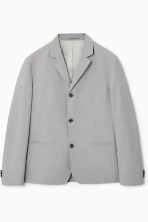 COS REGULAR MICRO-HOUNDSTOOTH SINGLE-BREASTED BLAZER