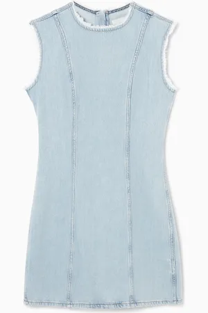 COS PANELLED DENIM MINI DRESS