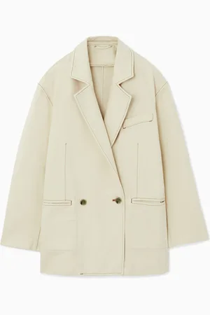 COS DOUBLE-BREASTED DENIM BLAZER
