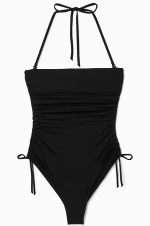 COS RUCHED BANDEAU SWIMSUIT