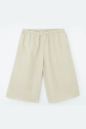 COS PINSTRIPED KNEE-LENGTH SHORTS