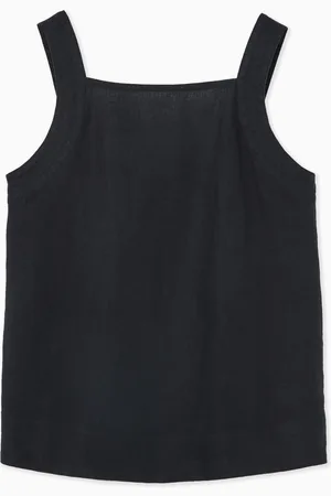 COS TIE-BACK LINEN TOP