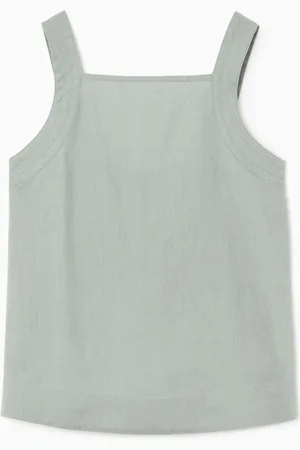 COS TIE-BACK LINEN TOP