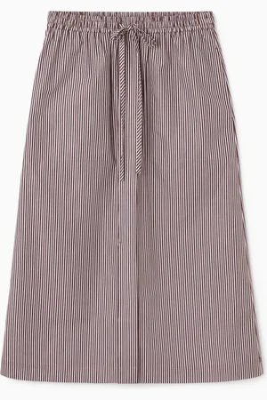 COS DRAWSTRING MIDI SKIRT