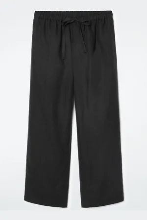COS DRAWSTRING LINEN TROUSERS