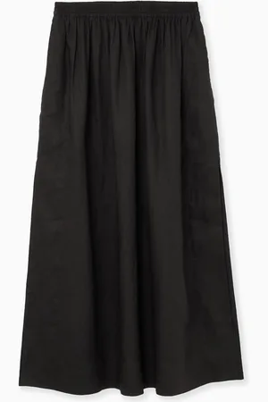 COS LINEN A-LINE MAXI SKIRT