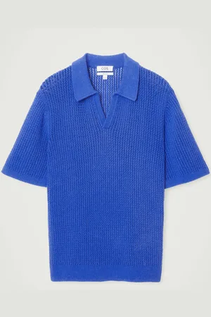 COS OPEN-KNIT POLO SHIRT
