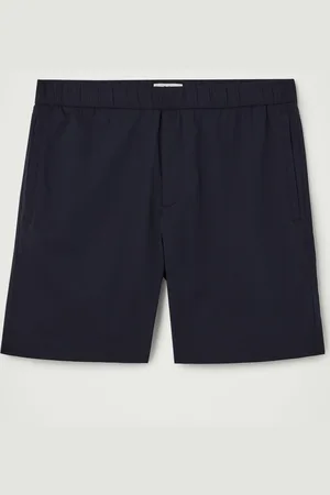 COS ELASTICATED COTTON-BLEND SHORTS