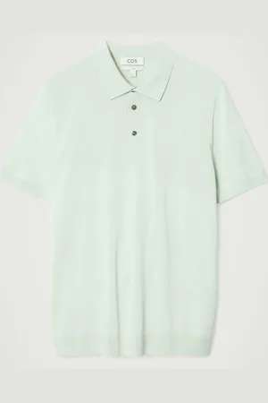 COS SLIM KNITTED SILK POLO SHIRT