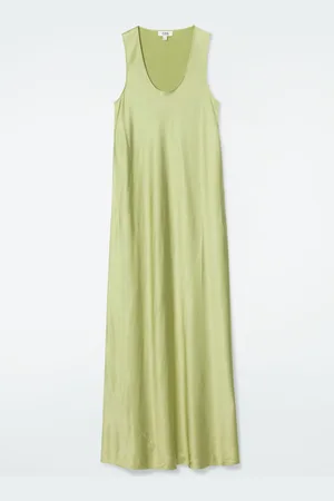 COS BIAS-CUT MAXI SLIP DRESS