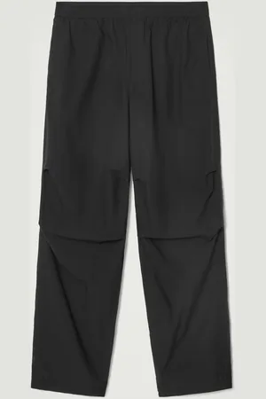 COS ELASTICATED COTTON WIDE-LEG TROUSERS