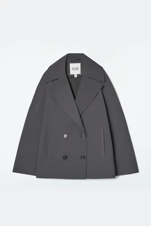 COS DOUBLE-BREASTED WOOL-BLEND JACKET