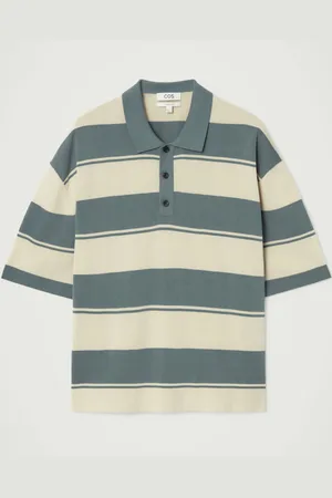 COS OVERSIZED STRIPED POLO SHIRT