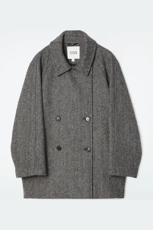 COS OVERSIZED DOUBLE-BREASTED WOOL PEA COAT