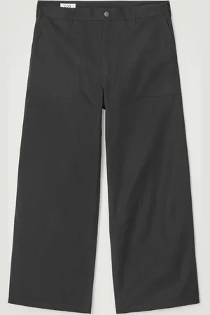 COS WIDE-LEG COTTON UTILITY TROUSERS