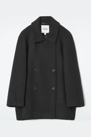 COS OVERSIZED DOUBLE-BREASTED WOOL PEA COAT