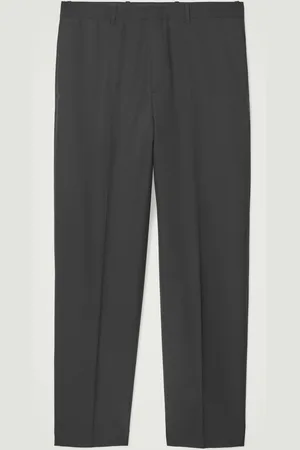 COS RELAXED WOOL-HOPSACK STRAIGHT-LEG TROUSERS