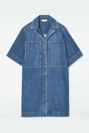 COS MINI DENIM SHIRT DRESS