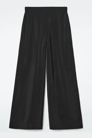 COS ELASTICATED WIDE-LEG TROUSERS